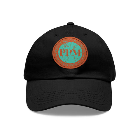 PPM Teal Logo Leather Patch Hat